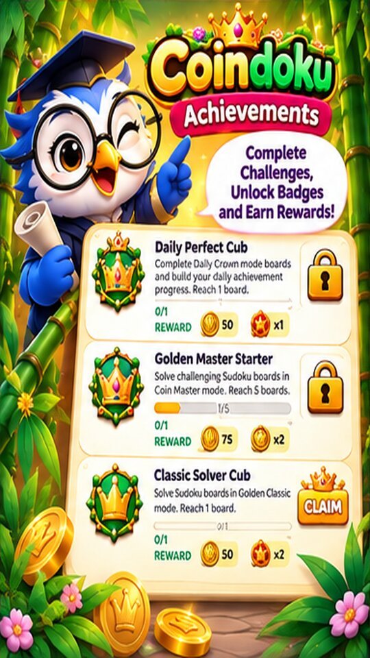 Coindoku Daily Crown mode