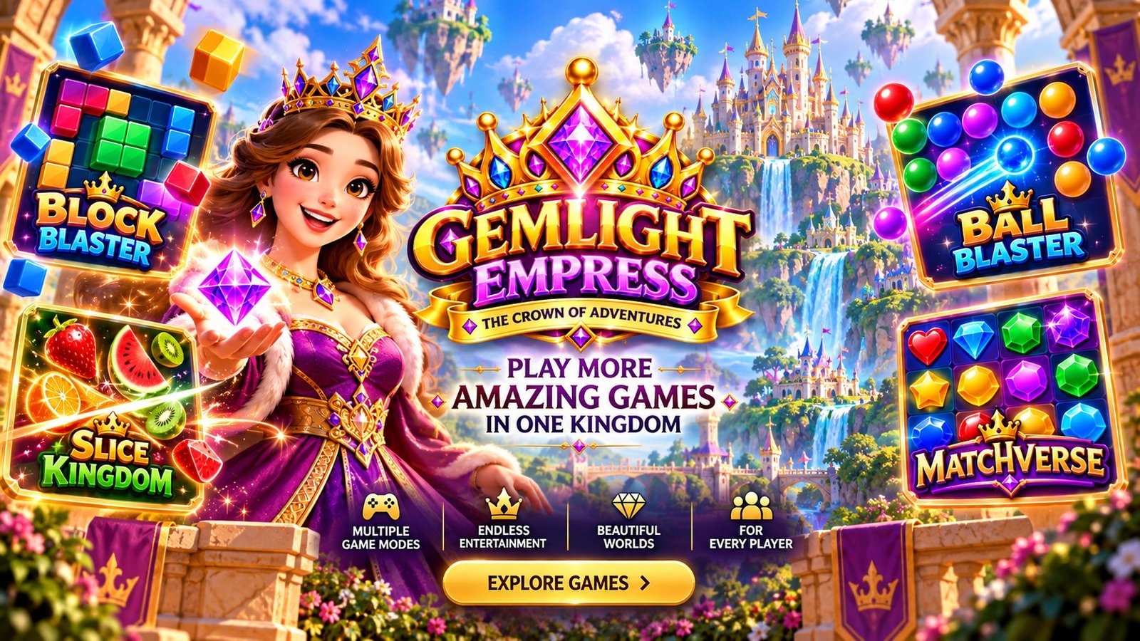 Gemlight Empress — Play more amazing games in one kingdom